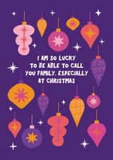 Colourful Christmas Card to celebrate your family created by Xoxo Designs by Ruth 
