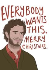 Funny Christmas Card - Adam Brody - Nobody Wants This created by Drawgina