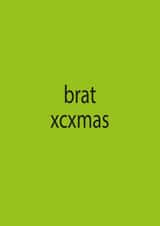 Charli xcx brat christmas card created by Drawgina