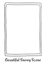 Funny Christmas Card - Simple Drawing - Beautiful Snowy Scene created by Harry Joseph