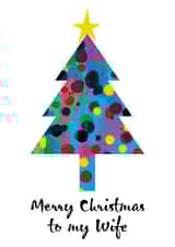 Classic Christmas Card -  For Wife - Christmas Tree created by size3art