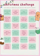 Fun Christmas Challenge Card with Festive Activities | Holiday Bucket List created by Axel's Playroom
