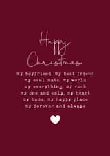 My Forever and Always - Boyfriend - Christmas Card created by Cake For Breakfast