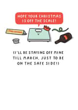 Funny Christmas Card - Hope Your Christmas Is Off The Scale! - Diet created by mungo and shoddy