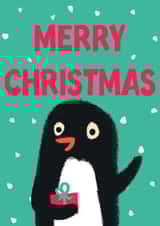 Cute Christmas Card - Penguin created by Hole in my Pocket