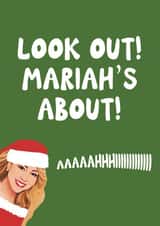 Funny Mariah Christmas Card created by Giddy Kipper