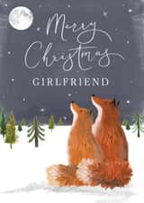 Woodland Fox Merry Christmas Girlfriend Card created by Making Meadows Ltd