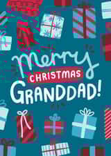 Merry Christmas Granddad! Cute Classic Christmas Card For Grandfather created by Josie Gledhill