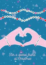 Cute Christmas Card - Taylor Swift Friendship Bracelet - Festive Era created by Just Daydreaming