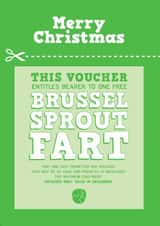 Funny Christmas Card - Fart Voucher - Sprouts created by LOVEDAY DESIGNS on Thortful