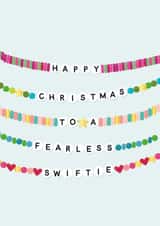Fearless Swiftie Christmas card created by Percy & Pearl