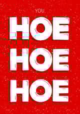 Funny Christmas Card - Hoe created by Studio Sage UK