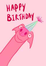 Happy Birthday- Fun and vibrant birthday card for dog lovers created by Gal + Goose