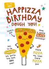 Cute Birthday Card - Pizza Pun - For Son created by Twisted Haggis