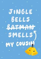 Funny Christmas Card - For Cousin - Jingle Bells created by Fliss Muir