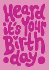 Fun Birthday Card - For Her - Typography created by Brand13