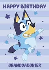 Cute Fun Bluey Themed Birthday Card for Granddaughter – Kids Birthday – Girl created by Danilo