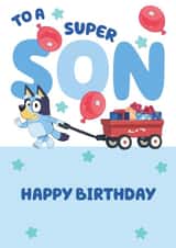 Bluey Cute Birthday Card for Son – Kids Birthday – Boy created by Danilo