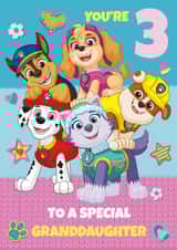 Paw Patrol 3rd Birthday Card for Granddaughter created by Danilo