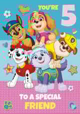 Paw Patrol 5th Birthday Card for Friend – Girl created by Danilo