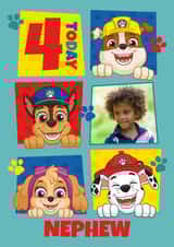 Personalised Birthday Photo Card created by Danilo - Personalised Paw Patrol 4th Birthday Photo Card for Nephew