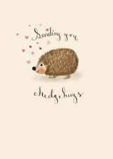 Cute Birthday Card - Hedgehugs - Hedgehog created by Love Lucy Illustration