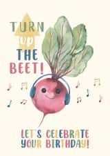 Cute Birthday Card - Beetroot created by Michelle Khoury