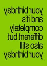 Fun Birthday Card - Brat - Charli XCX created by Atwood & Atwood