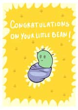 Cute New Baby Card - Congratulations created by Sam Musa