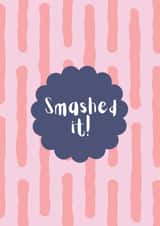 Classic Congratulations Card - Smashed It - Illustration created by Star Studio