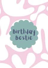 Modern Birthday Card - For Her - Bestie created by Star Studio