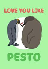 Cute Love & Friendship/Anniversary Card - Pesto - Penguins created by BoozlesDoodles