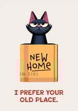 Funny New Home Card - Grumpy Cat created by Folio | Ian Owen