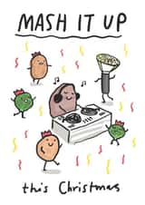 Funny Christmas Card - Potato Party created by Sarah Ray
