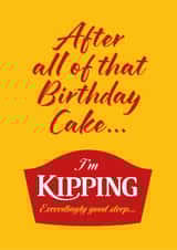Funny Birthday Card For Mum, Dad, Grandparents – British Cake Brand – Sleeping created by Leo