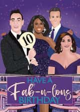 Pretty Birthday Card - Strictly Judges - Fabulous created by @PoppyCardDesigns