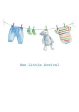 Cute New Baby Card - Baby Boy - New Arrival created by Crumble and Core