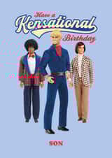 Kensational Retro Ken Dolls Birthday Card for Son created by Danilo