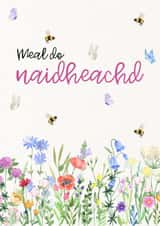 Pretty Birthday Card - For Her - Flowers - Butterflies created by Cairtean le Sarah