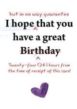 Birthday Card for Solicitor / Lawyer - Funny Legal Birthday Card created by Prickly Cards