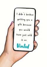 Funny Birthday Card - Vinted - App created by Wolza Cards