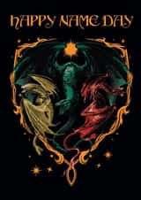 House Of The Dragon Birthday Card – Happy Name Day created by Danilo