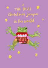 Funny Christmas Card - Festive Frog created by You've Got Pen On Your Face
