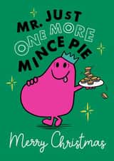 Funny Christmas Card - Mr. Greedy - Mr. Men created by Mr. Men