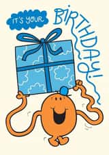 Cute Birthday Card - Mr. Tickle - Mr. Men created by Mr. Men