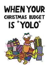 Funny Christmas Card - Mr. Men - Yolo created by Mr. Men