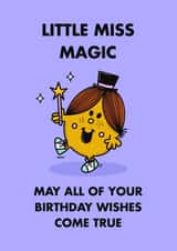 Cute Birthday Card - Mr. Men - Little Miss Magic created by Mr. Men