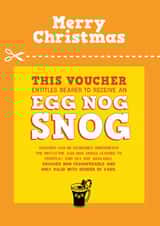 Merry Christmas - time for an Egg Nog Snog created by LOVEDAY DESIGNS on Thortful