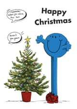 Cute Christmas Card - Mr. Men - Mr. Tall created by Mr. Men