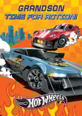 Hot Wheels Birthday Card for Grandson – Time for Action! created by Danilo